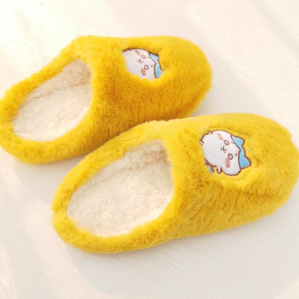 Winter Clothing Japan - Cartoon Home Plush Slippers Chiikawa Kawaii