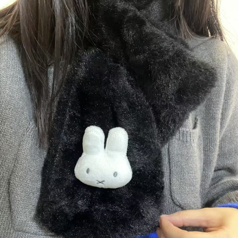 White Miffy Scarf | Versatile  - Winter Clothing Accessories recension och pris