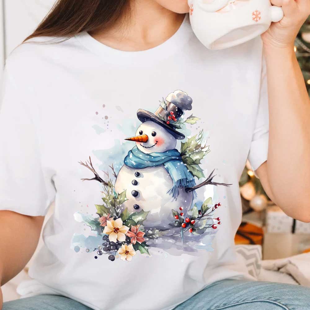 Cute Snowman Design Iron-on Tr - Winter Clothing Pictures recension och pris