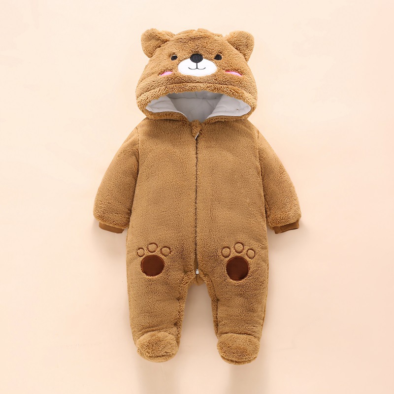 0-12M Baby Rompers Cute Bear T - Winter Clothing For 1 Year Old Girl recension och pris