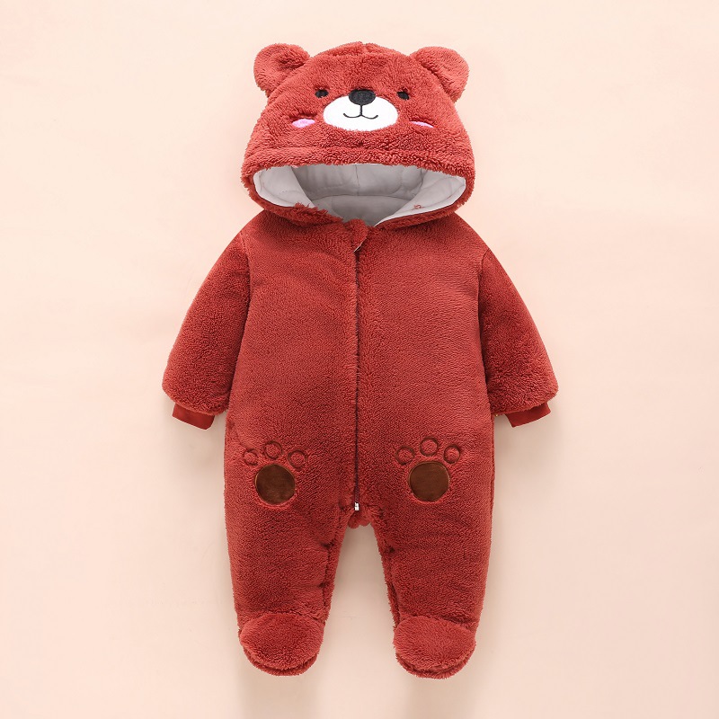 0-12M Baby Rompers Cute Bear T - Winter Clothing For 1 Year Old Girl recension och pris
