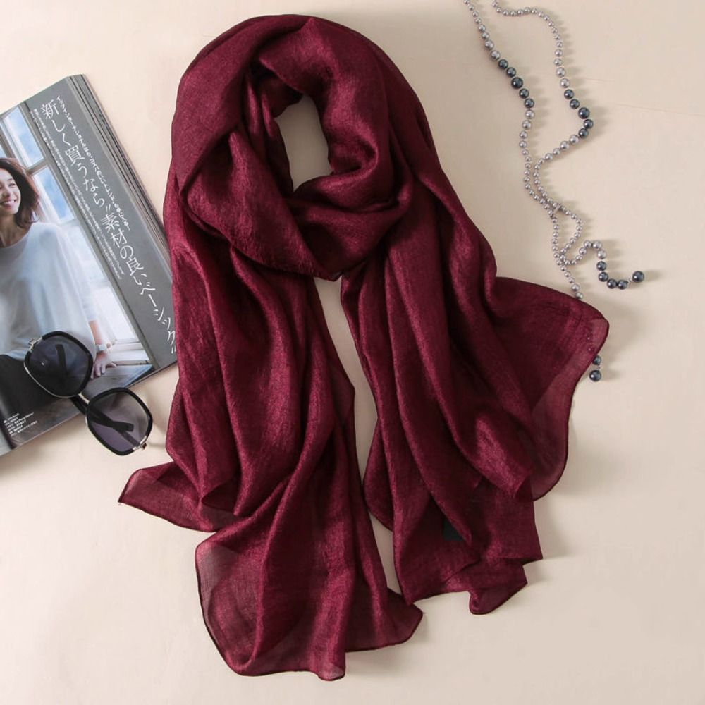 Linen Women Plain Scarf Fashio - Winter Clothing Accessories recension och pris