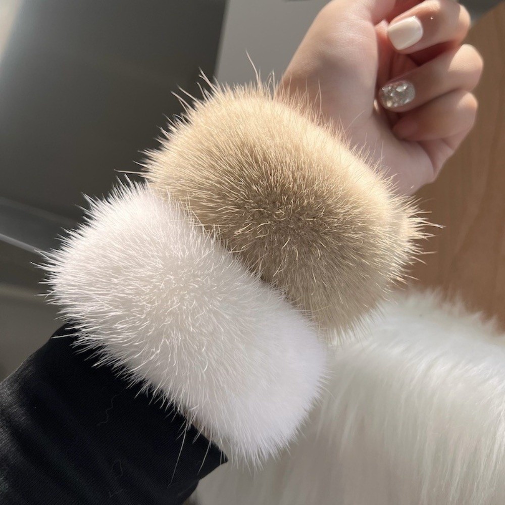 Creative Cute Mink Fur Cuffs W - Winter Clothing Accessories recension och pris
