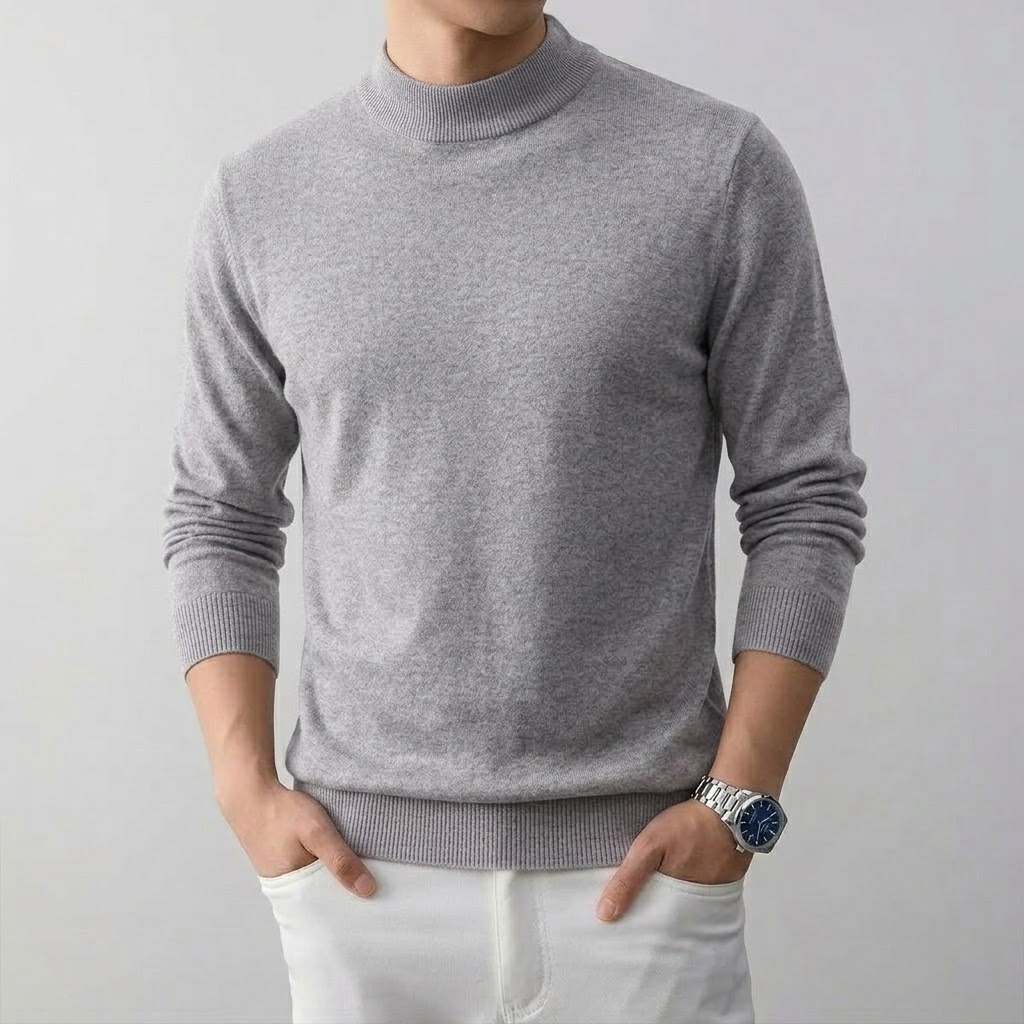 Men's Solid High Stretch Mock  - Winter Clothing Uae recension och pris