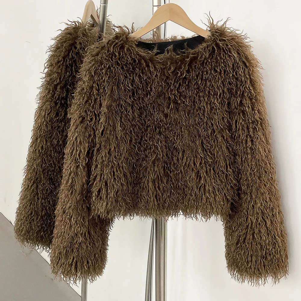 Fur Coat Eco-friendly Winter F - Winter Clothing Manufacturers recension och pris