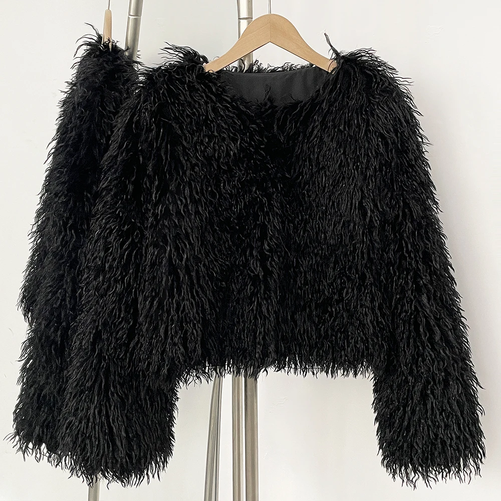 Fur Coat Eco-friendly Winter F - Winter Clothing Manufacturers recension och pris