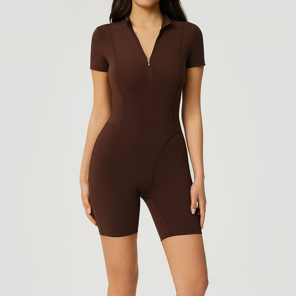 Zipper Workout Jumpsuit Sports - Winter Yoga Clothing recension och pris