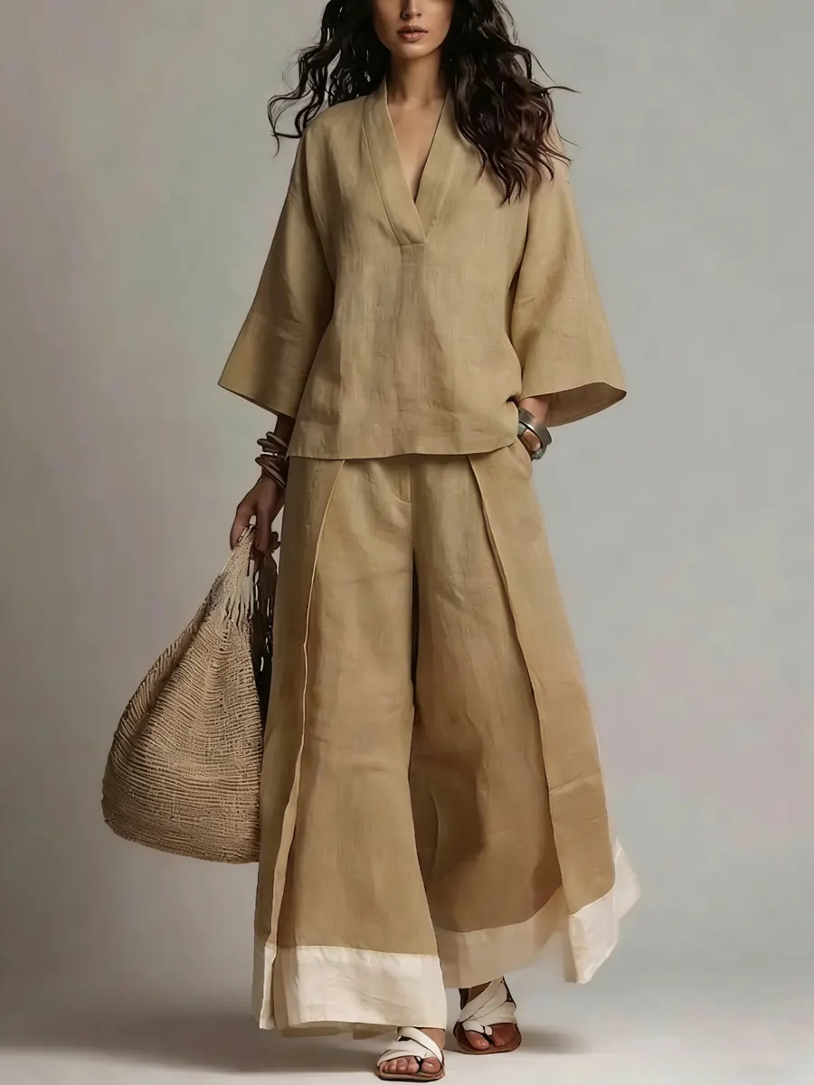 Summer Women V-neck Cotton Lin - Winter Clothing Sale recension och pris