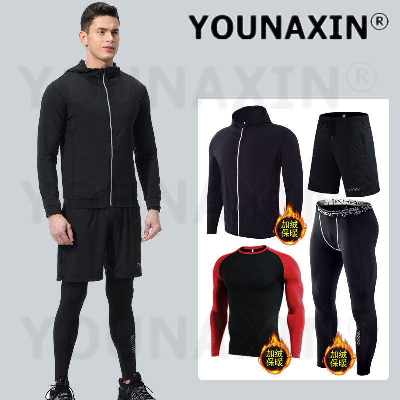 4-piece Men's Fitness Clothing - Winter Yoga Clothing recension och pris