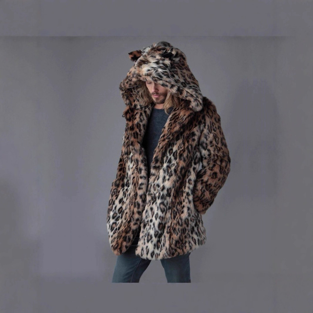 Men Faux Fur Jacket Winter Coa - Winter Clothing Uae recension och pris