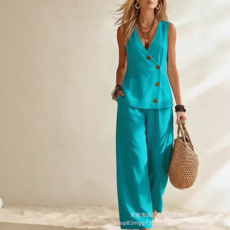 Fashion Deep V-neck Sleeveless - Winter Clothing Sale recension och pris
