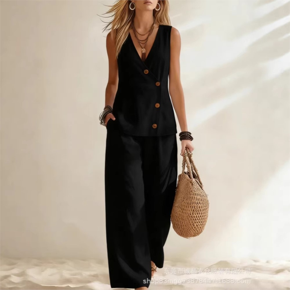 Fashion Deep V-neck Sleeveless - Winter Clothing Sale recension och pris