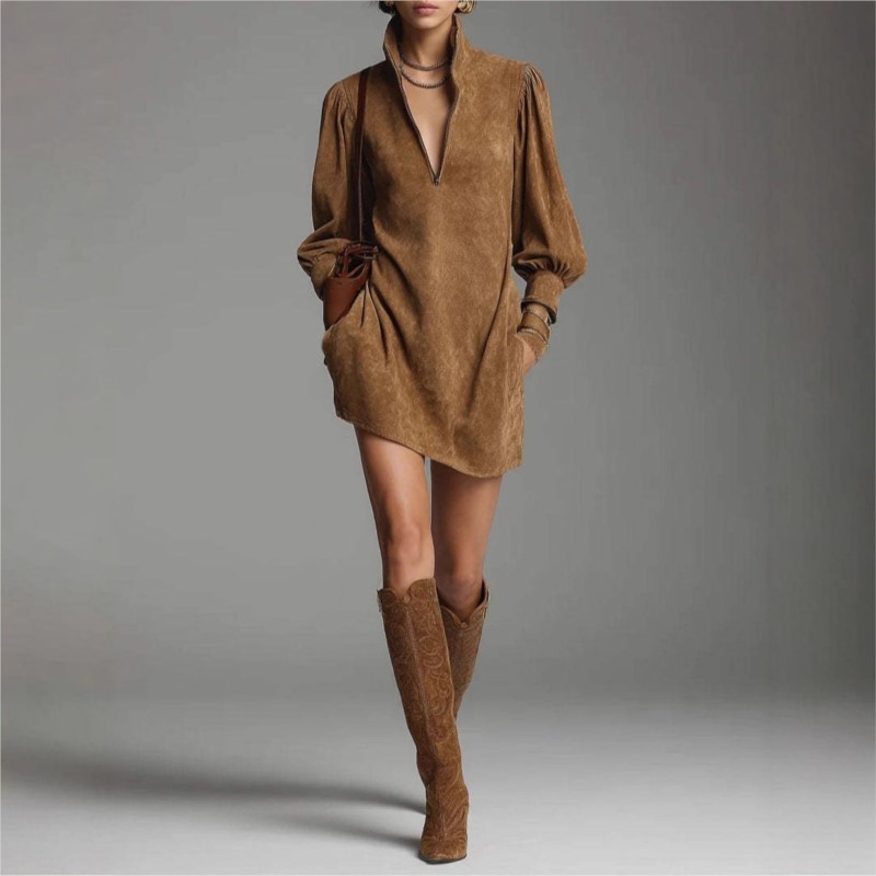 Vintage Mini Dress Women Autum - Winter Clothing Pinterest recension och pris