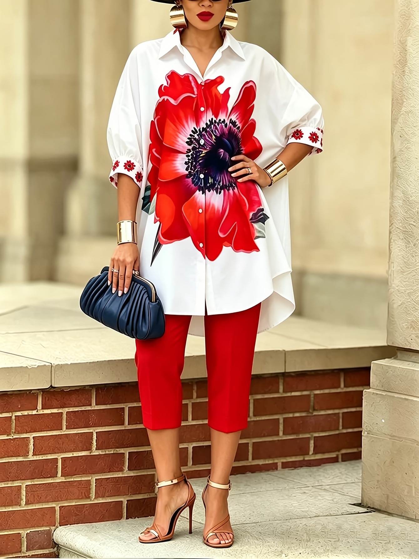 Vintage Women Floral Printed 2 - Winter Clothing Sale recension och pris