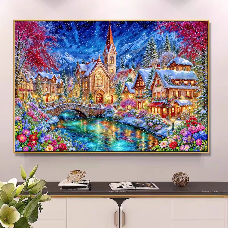 9ct 100x75cm Winter Church Emb - Winter Clothing Pinterest recension och pris