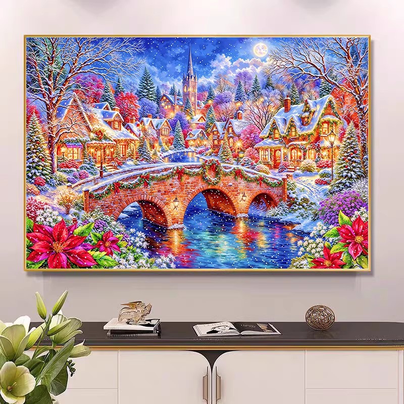 9ct 100x75cm Winter Church Emb - Winter Clothing Pinterest recension och pris