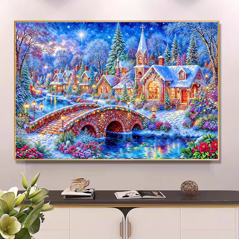 9ct 100x75cm Winter Church Emb - Winter Clothing Pinterest recension och pris