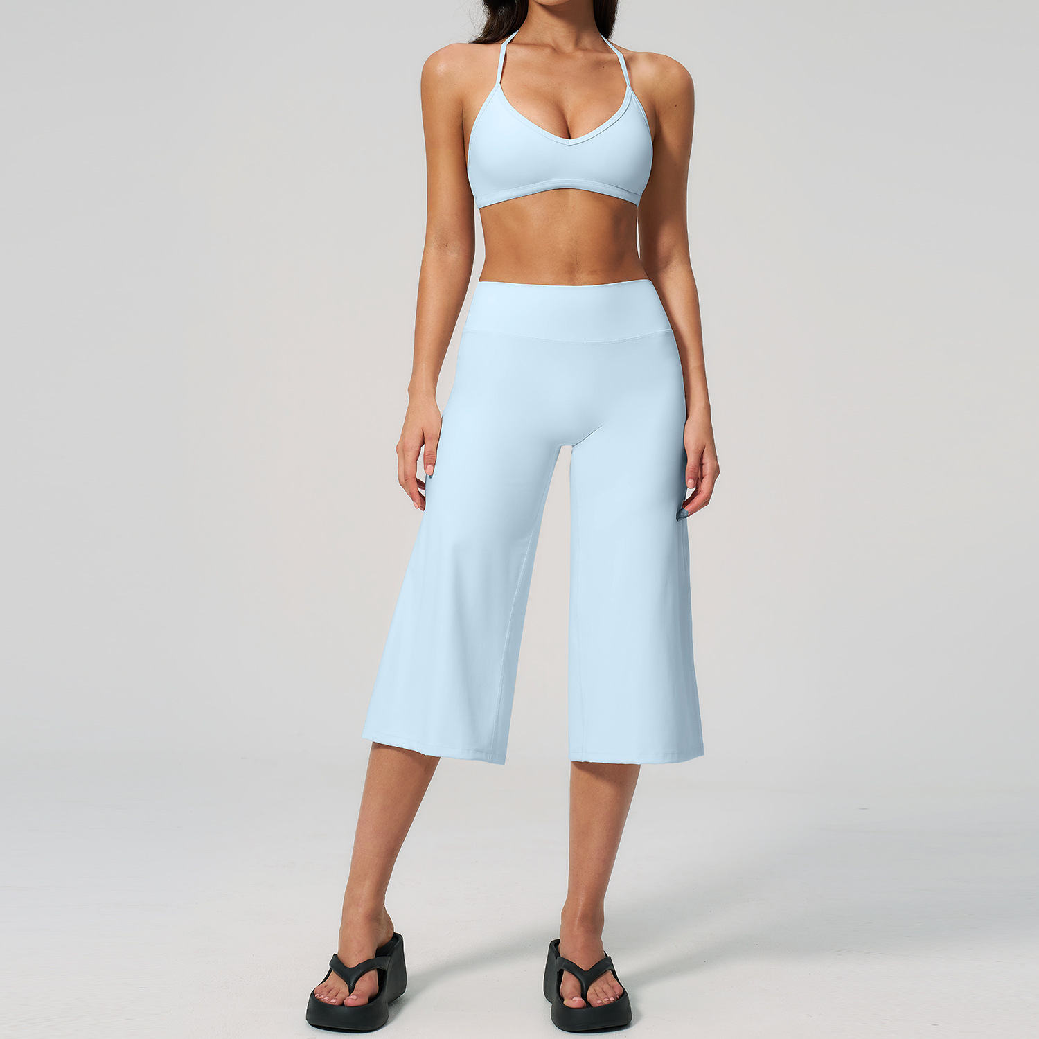 Capri Pants Set 2PCS Sports Br - Winter Yoga Clothing recension och pris