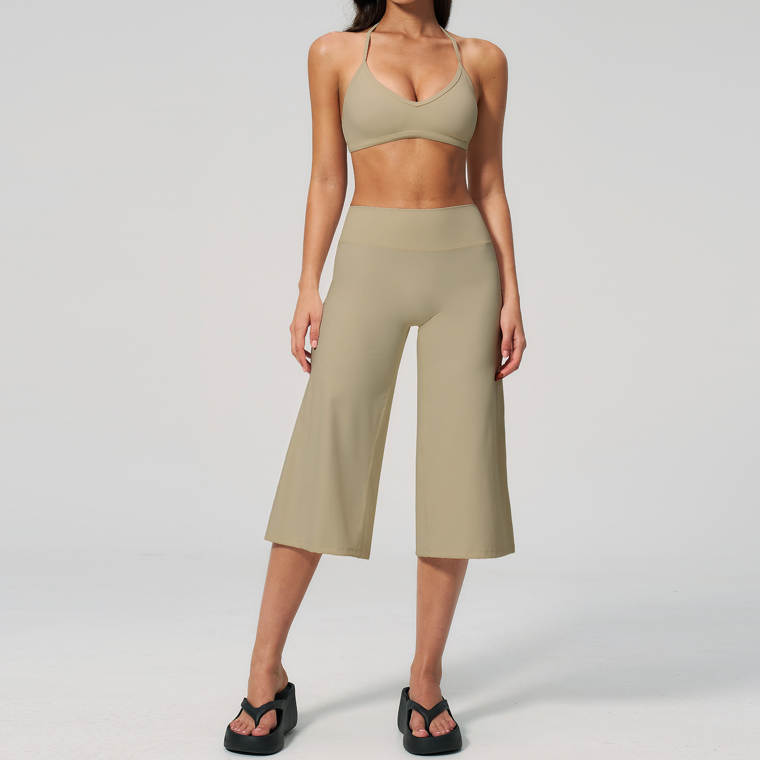 Capri Pants Set 2PCS Sports Br - Winter Yoga Clothing recension och pris
