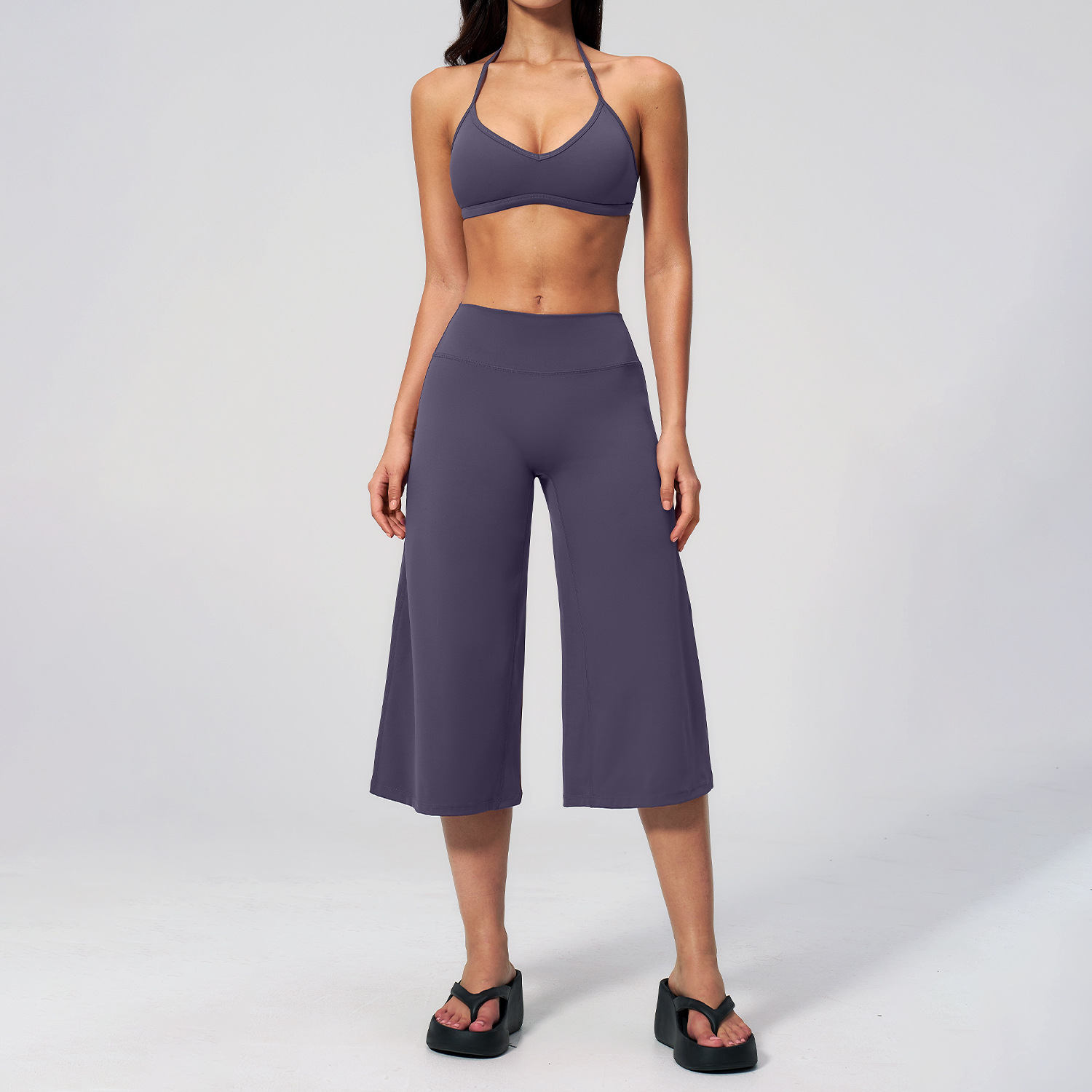 Capri Pants Set 2PCS Sports Br - Winter Yoga Clothing recension och pris
