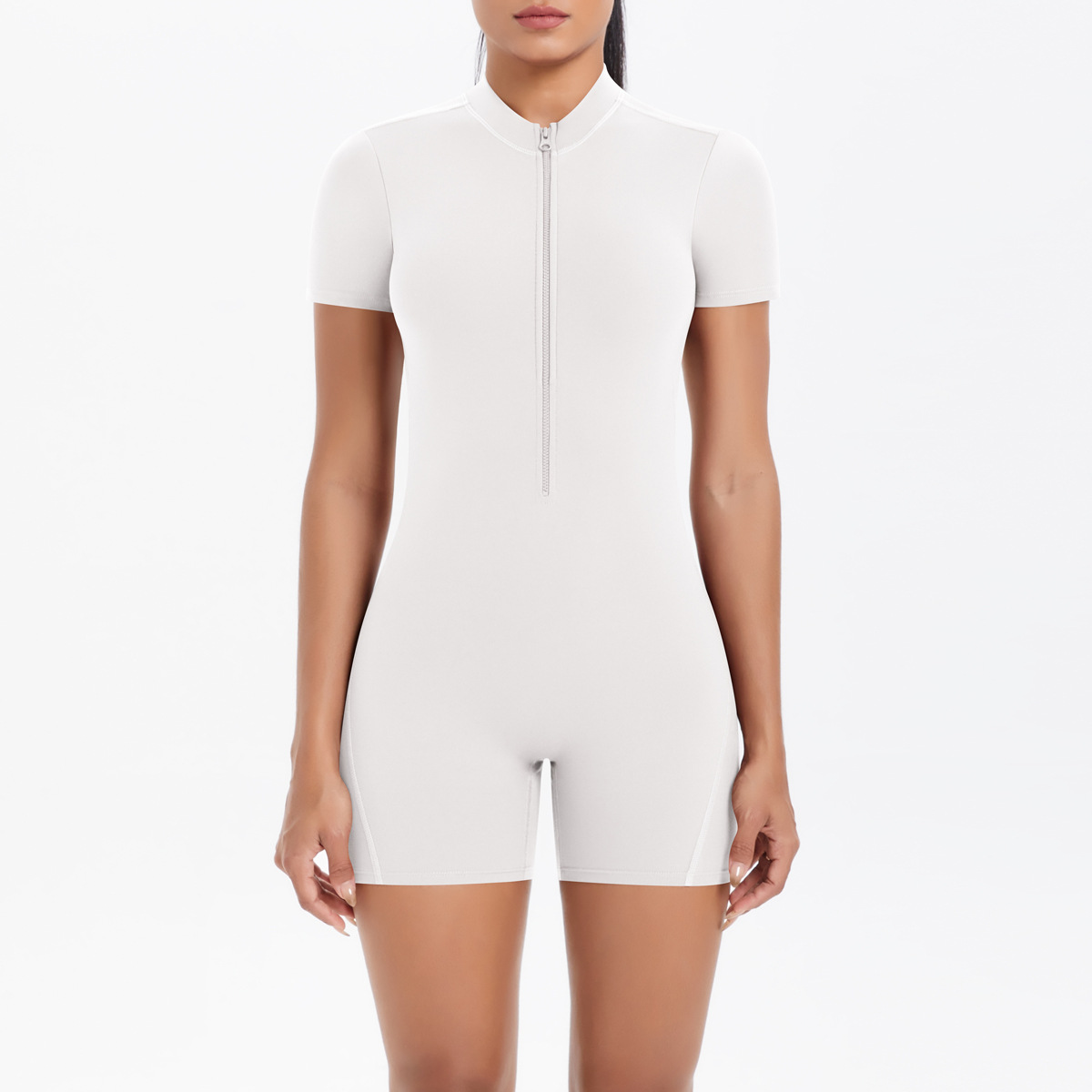 Zipper Short Sleeves Workout J - Winter Yoga Clothing recension och pris