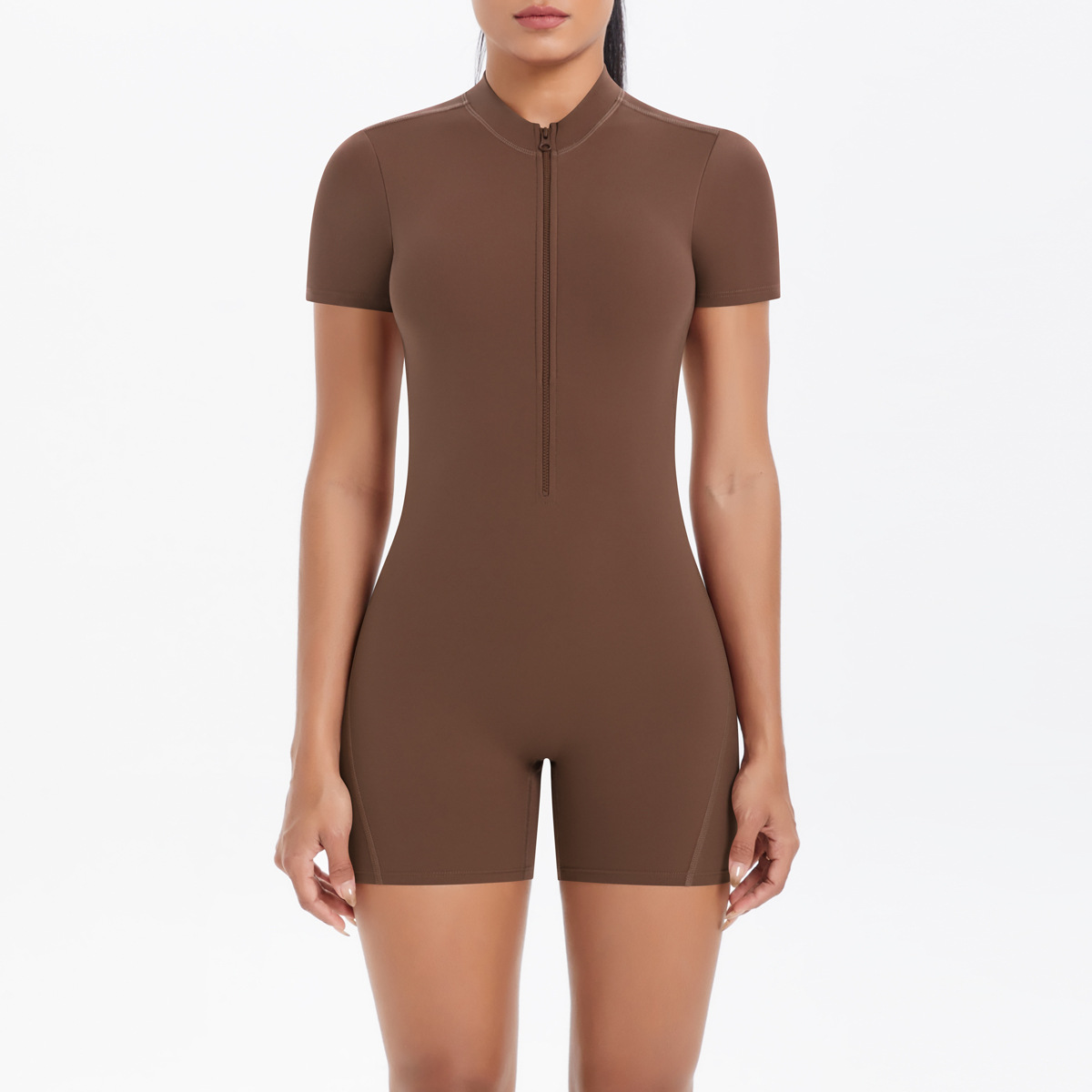 Zipper Short Sleeves Workout J - Winter Yoga Clothing recension och pris