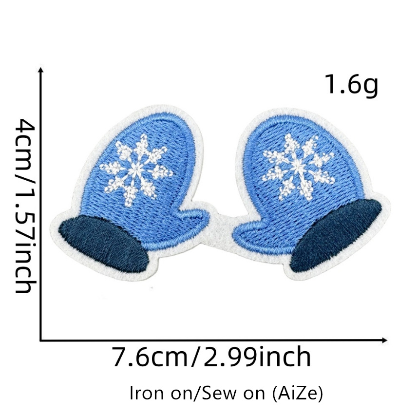 10 Pcs Hello Winter Series Emb - Winter Clothing Pictures recension och pris